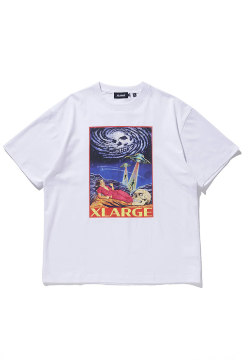 XLARGE エクストララージ 101242011020 BEWARE OF ALIEN S/S TEE Tシャツ WHITE 正規通販 メンズ レディース