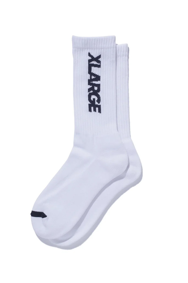 XLARGE エクストララージ 101262054003 STANDARD LOGO SOCKS ソックス WHITE 正規通販 メンズ レディース