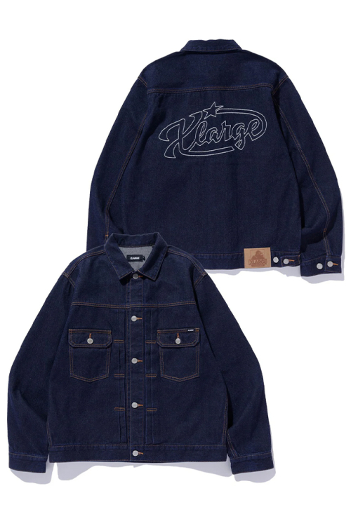 XLARGE エクストララージ 101261021007 STAR LOGO DENIM JACKET スターロゴデニムジャケット INDIGO 正規通販 メンズ レディース