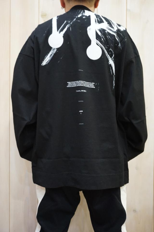 JULIUS 807CPM1 LS T-SHIRT ロングスリーブTシャツ BLACK 正規通販 メンズ