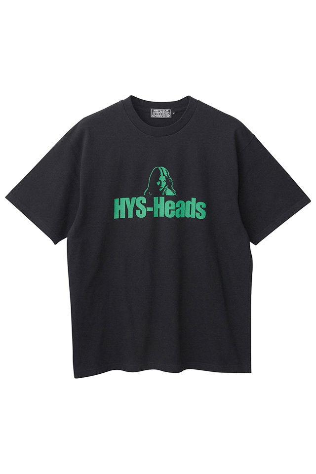 HYSTERIC GLAMOUR ヒステリックグラマー 02232CT03 HYS-HEADS Tシャツ BLACK 正規通販 メンズ