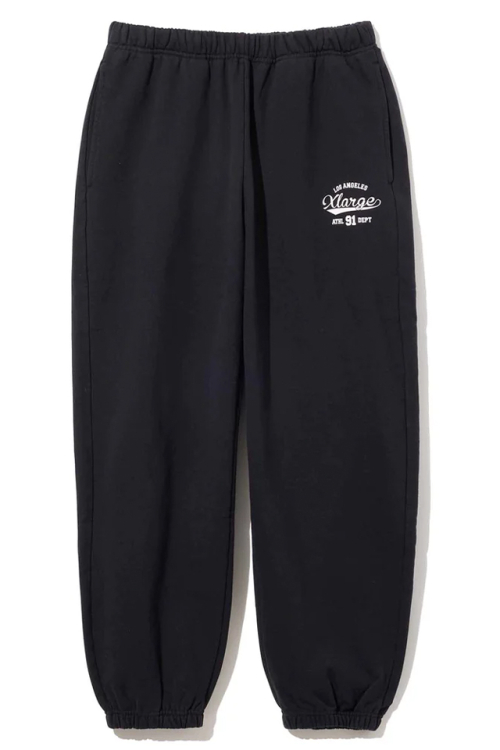 XLARGE エクストララージ 101233031020 VARSITY LOGO SWEAT PANTS XLARGE スウェットパンツ BLACK 正規通販 メンズ レディース