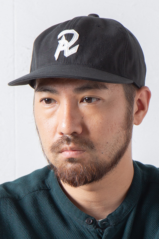 RACAL ラカル RL-23-1275 Cotton Twill Old B.B Cap "R" ベースボールキャップ BLACK 正規通販 メンズ レディース