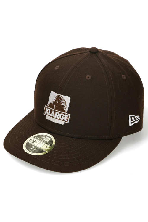 XLARGE エクストララージ 101224051015 XLARGE×NEWERA OG 59FIFTY LOW PROFILE CAP コラボキャップ BROWN 正規通販 メンズ レディース