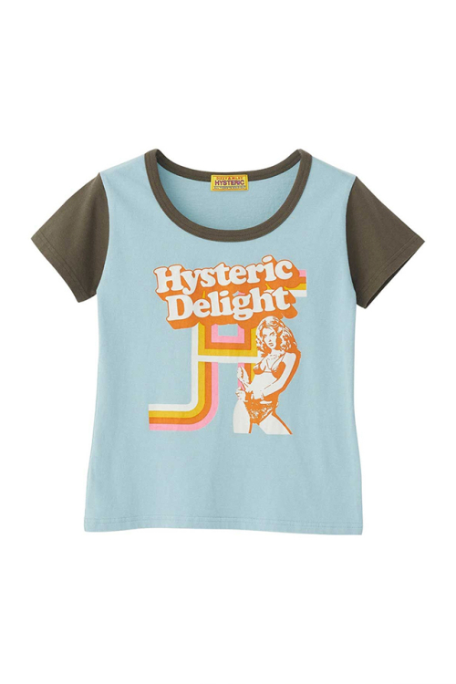 HYSTERIC GLAMOUR ヒステリックグラマー 01261CT21 HYSTERIC DELIGHT チビTシャツ GREEN 正規通販 レディース