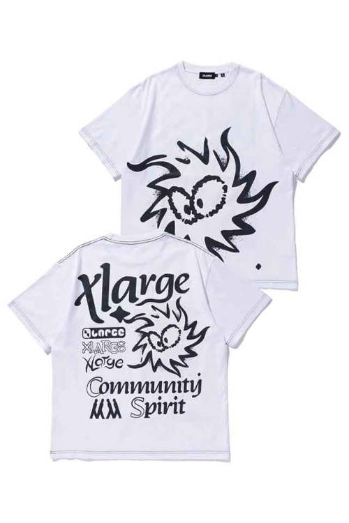 XLARGE エクストララージ 101252011027 COMMUNITY SPIRIT S/S TEE Tシャツ WHITE 正規通販 メンズ レディース