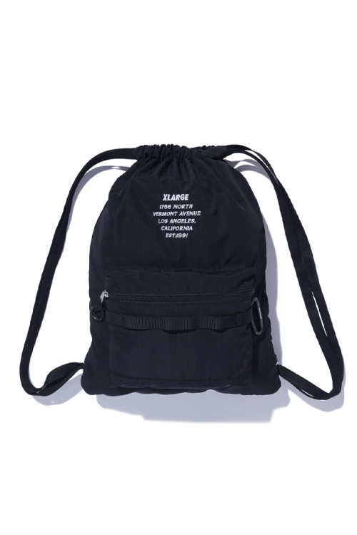 XLARGE エクストララージ 101263053002 RIPSTOP KNAPSACK リップストップナップサック BLACK 正規通販 メンズ レディース