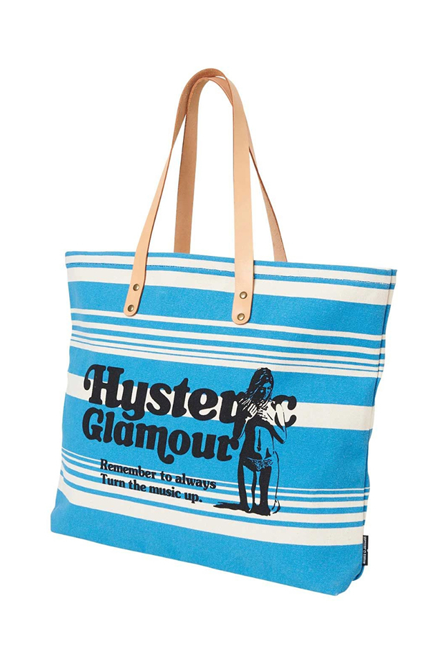 HYSTERIC GLAMOUR ヒステリックグラマー 02241QB01 VACATION TIME トートバッグ BLUE 正規通販 メンズ レディース