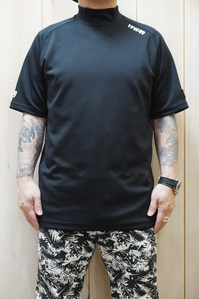 メンズ TFW49 ティーエフダブリューフォーティーナイン T102210023 MOCK NECK T-3 モックネックTシャツ BLACK 正規通販 ゴルフ