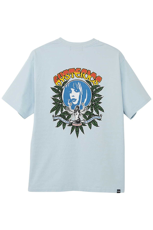 HYSTERIC GLAMOUR ヒステリックグラマー 02231CT30 PLEASURE Tシャツ BLUE 正規通販 メンズ