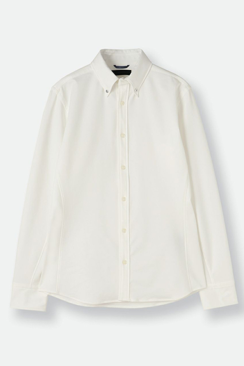 junhashimoto ジュンハシモト 1062120007 SV07 MINI COLLAR BD ジャージボタンダウンシャツ WHITE 正規通販 メンズ