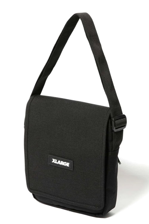 XLARGE エクストララージ 101231053002 FLAP SHOULDER BAG XLARGE ショルダーバッグ BLACK 正規通販 メンズ レディース