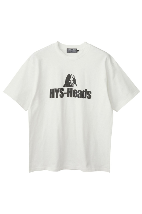 HYSTERIC GLAMOUR ヒステリックグラマー 02232CT03 HYS-HEADS Tシャツ WHITE 正規通販 メンズ
