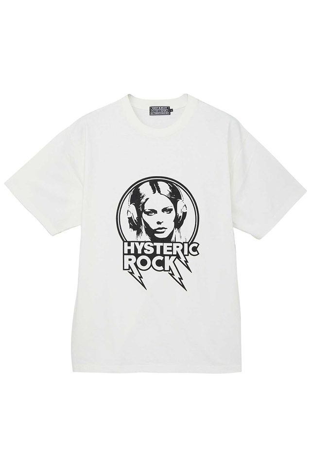 HYSTERIC GLAMOUR ヒステリックグラマー 02241CT10 HYSTERIC ROCK Tシャツ WHITE 正規通販 メンズ