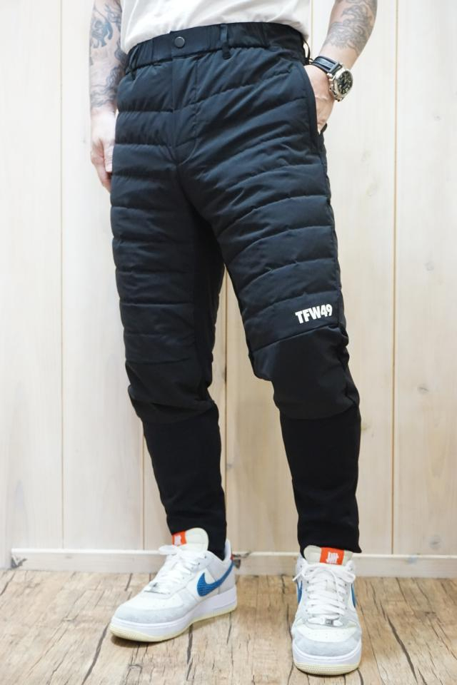 TFW49 T072220009 SHIELD WARMER DOWN PANTS ダウンパンツ BLACK × BLACK 正規通販 メンズ ゴルフ