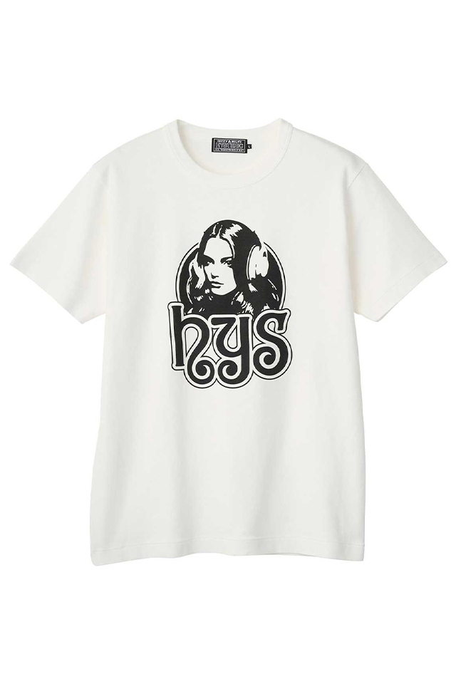 HYSTERIC GLAMOUR ヒステリックグラマー 02261CT13 FUTURE DAYS Tシャツ WHITE 正規通販 メンズ