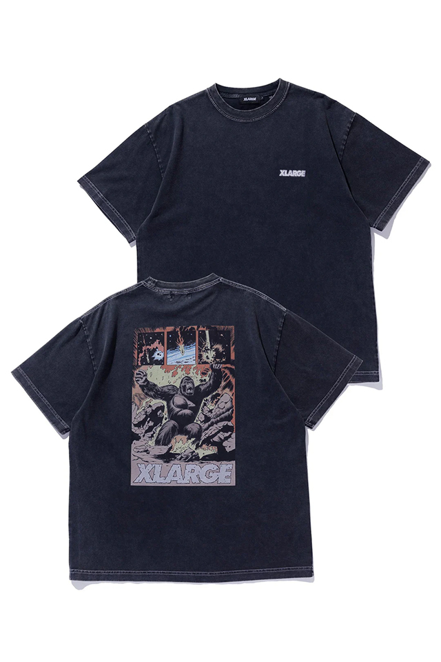 XLARGE エクストララージ 101252011047 XLARGE COMIC TWO S/S TEE Tシャツ BLACK 正規通販 メンズ レディース