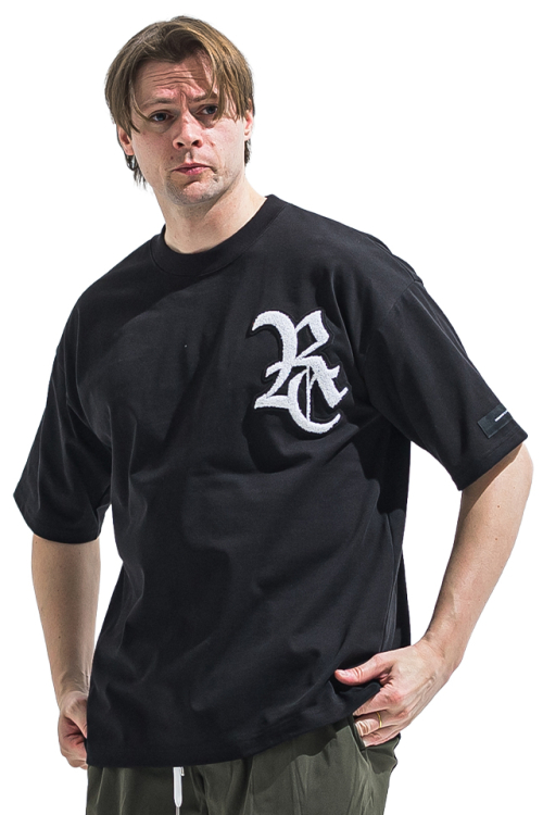 RESOUND CLOTHING リサウンドクロージング RC40-T-006 RC OVER TEE オーバーTシャツ BKWH 正規通販 メンズ 2026年5月31日入荷予定