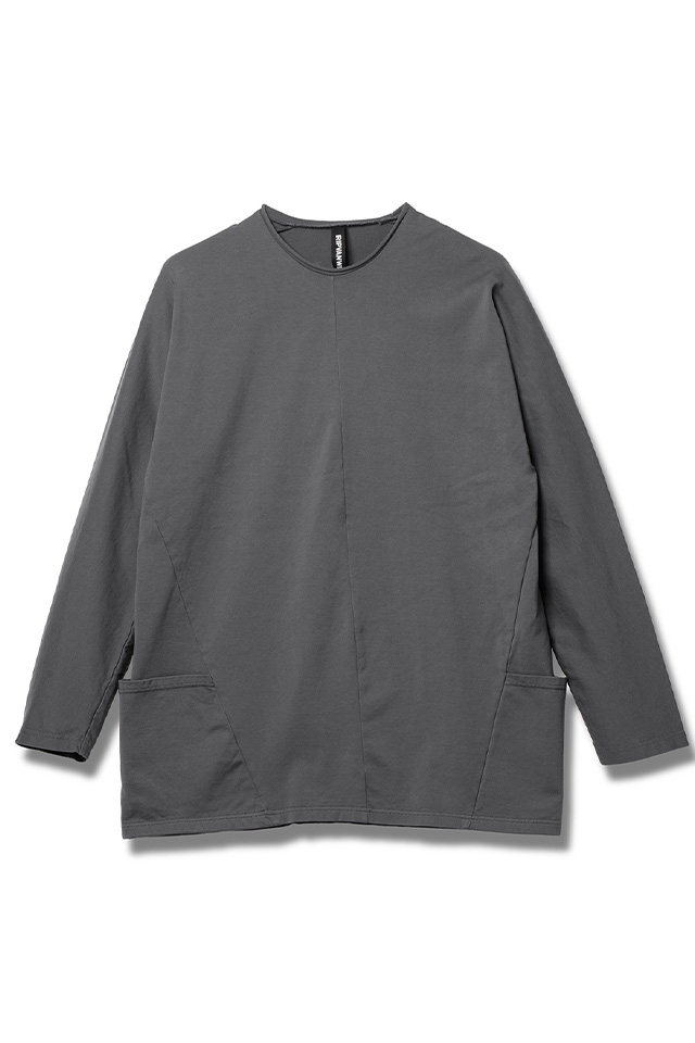 RIPVANWINKLE リップヴァンウィンクル RB-500 DOLMAN L/S ドルマンロングスリーブカットソー TITANIUM GRAY 正規通販 メンズ