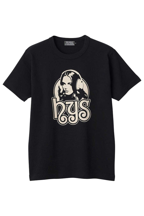 HYSTERIC GLAMOUR ヒステリックグラマー 02261CT13 FUTURE DAYS Tシャツ BLACK 正規通販 メンズ