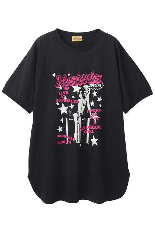 HYSTERIC GLAMOUR ヒステリックグラマー 01232CO01 HYSTERICS SPECIAL ワンピース BLACK 正規通販 レディース