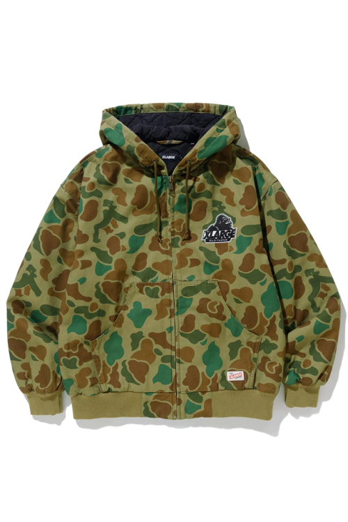 XLARGE エクストララージ 101231021001 OLD OG HOODED WORK JACKET XLARGE ワークジャケット OLIVE 正規通販 メンズ レディース