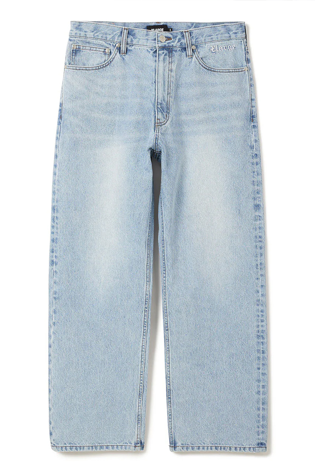 XLARGE エクストララージ 101253031015 OLD ENGLISH DENIM PANTS オールドイングリッシュデニムパンツ LtINDIGO 正規通販 メンズ レディース