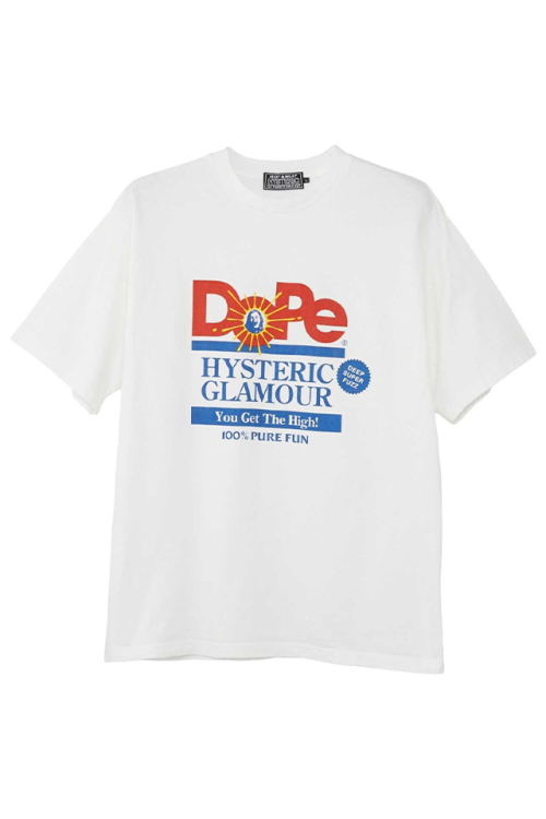 HYSTERIC GLAMOUR ヒステリックグラマー 02231CT12 DOPE Tシャツ WHITE 正規通販 メンズ