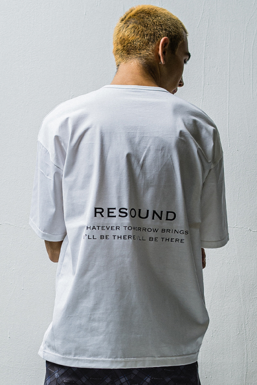 RESOUND CLOTHING リサウンドクロージング RC27-T-001 BACK ICON ROGO LOOSE TEE バックアイコンロゴルーズTシャツ WHITE 正規通販 メンズ