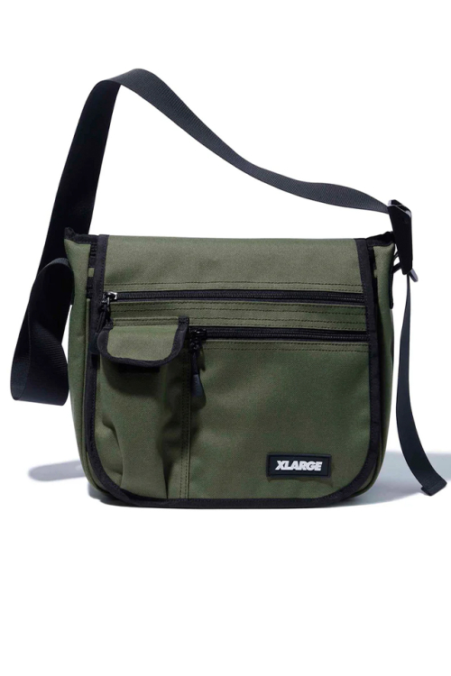 XLARGE エクストララージ 101233053001 MULTI POCKET SHOULDER BAG XLARGE ショルダーバッグ OLIVE 正規通販 メンズ レディース