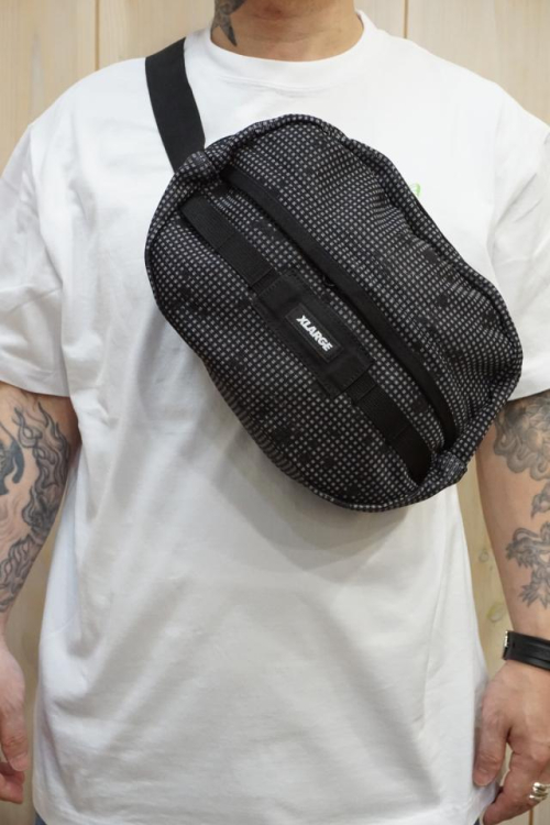 XLARGE エクストララージ 101221053003 MESH WAIST BAG XLARGE メッシュウエストバッグ GRAY 正規通販 メンズ レディース