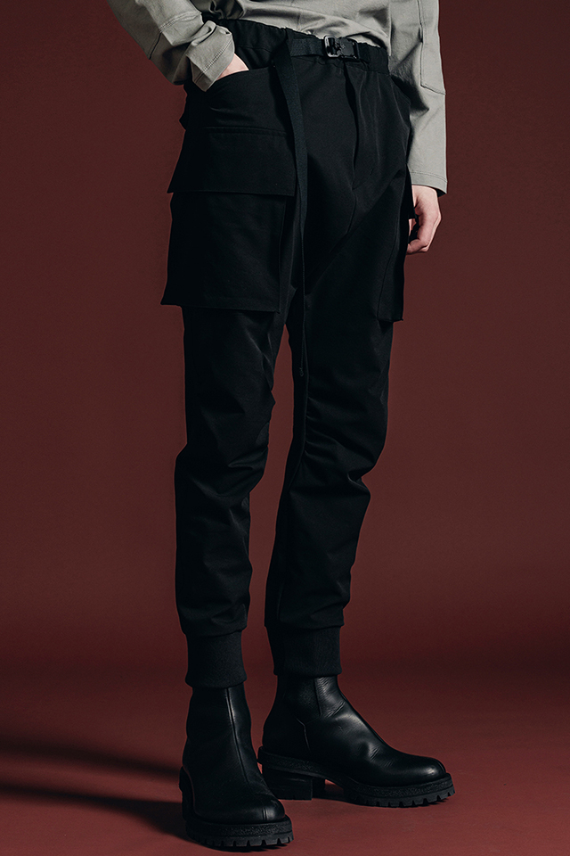 The Viridi-anne ザ ヴィリジアン VI-3640-04 WARTER REPELLENCY CARGO PANTS 撥水ストレッチカーゴパンツ BLACK 正規通販 メンズ