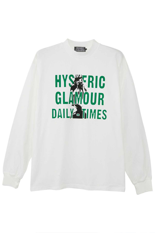 HYSTERIC GLAMOUR ヒステリックグラマー 02231CL03 DAILY HYSTERIC Tシャツ WHITE 正規通販 メンズ