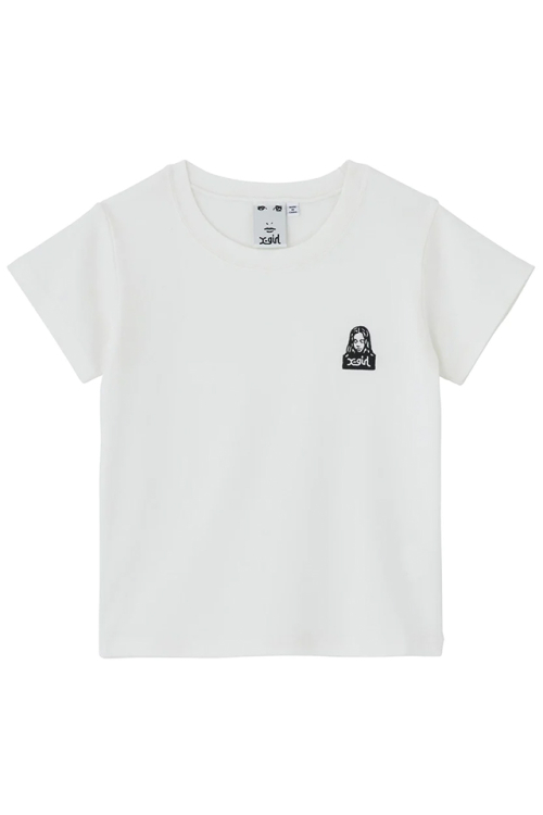 X-girl エックスガール 105232011004 FACE S/S BABY TEE X-girl Tシャツ WHITE 正規通販 レディース