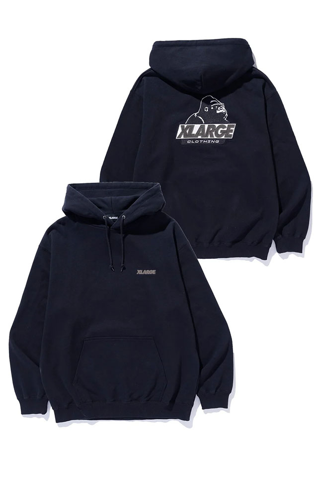XLARGE エクストララージ 101254012010 OLD OG HOODED SWEATSHIRT パーカー BLACK 正規通販 メンズ レディース