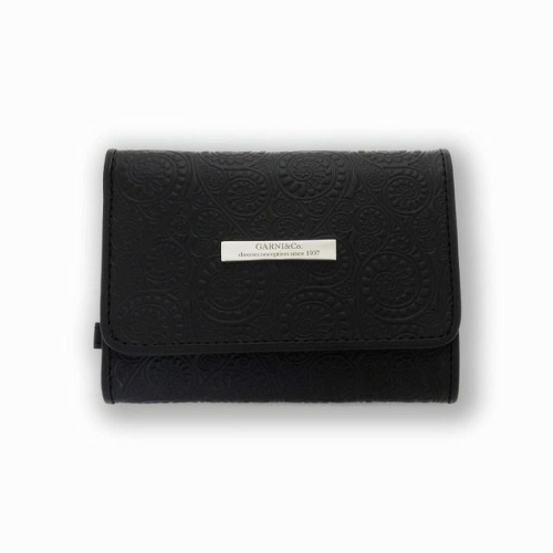 GARNI ガルニ GL19001 Vine Pattern Three Fold Wallet 財布 BLACK 正規通販 メンズ レディース