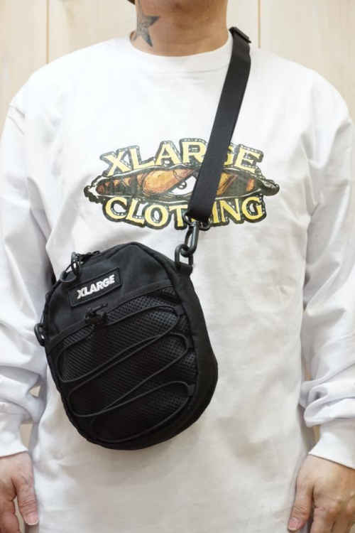 XLARGE エクストララージ 101221053005 TACTICAL SHOULDER BAG XLARGE ショルダーバッグ BLACK 正規通販 メンズ レディース