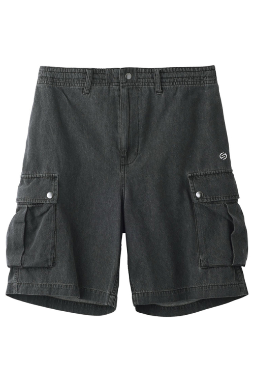 SILAS サイラス 110232031005 CARGO SHORT PANTS SILAS カーゴショートパンツ BLACK 正規通販 メンズ