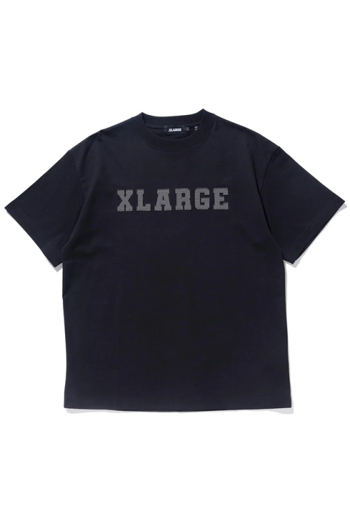XLARGE エクストララージ 101232011039 PATCHED LOGO S/S TEE XLARGE Tシャツ BLACK 正規通販 メンズ レディース