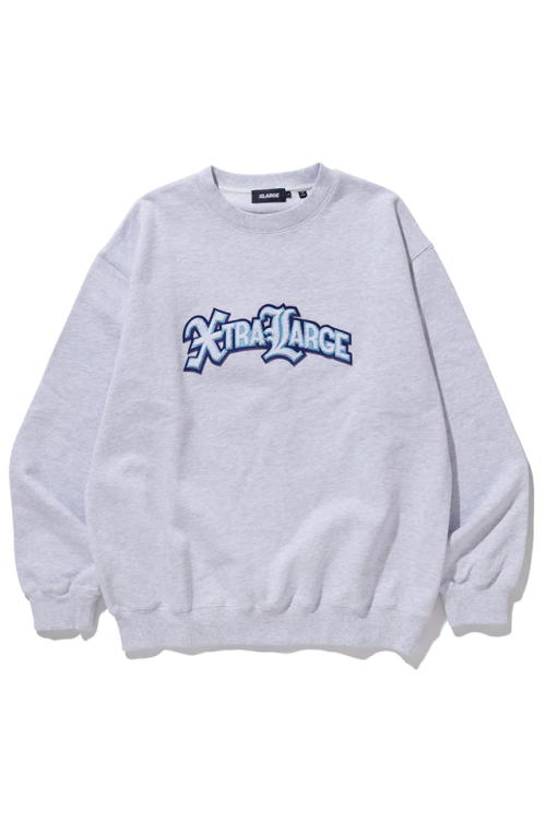 XLARGE エクストララージ 101233012016 XTRALARGE LOGO CREWNECK SWEATSHIRT XLARGE クルーネックスウェット ASH 正規通販 メンズ レディース