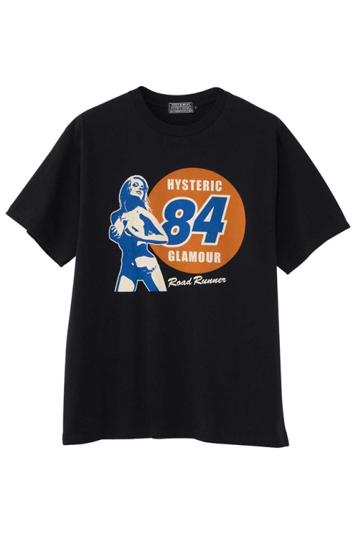 HYSTERIC GLAMOUR ヒステリックグラマー 02251CT32 HYS’84 Tシャツ BLACK 正規通販 メンズ