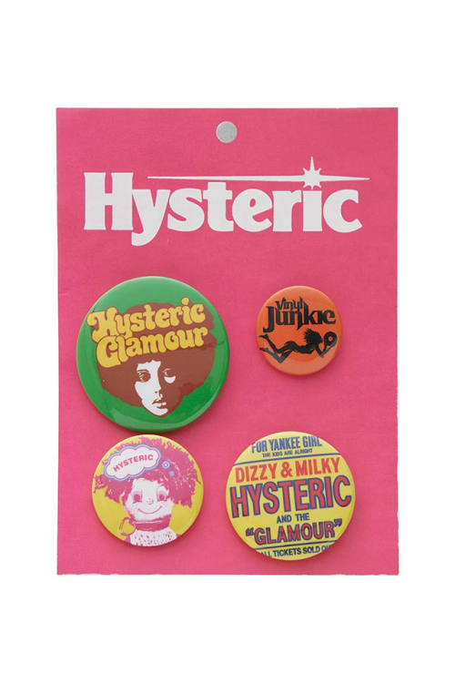 HYSTERIC GLAMOUR ヒステリックグラマー 01263QG14 缶バッジセット MULTI 正規通販 レディース メンズ