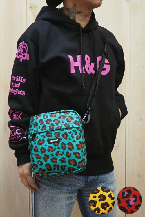 再入荷 メンズ XLARGE エクストララージ 101204053001 LEOPARD SHOULDER BAG レオパードショルダーバッグ 正規通販