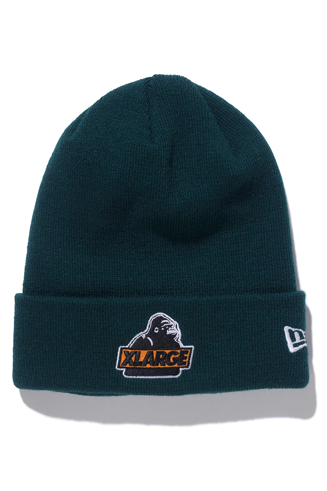 XLARGE 101224051014 XLARGE×NEWERA SLANTED OG CUFF BEANIE ビーニー GREEN 正規通販 メンズ レディース