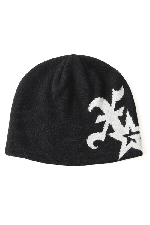 X-girl エックスガール 105253051001 XG STAR LOGO JACQUARD BEANIE ビーニー BLACK 正規通販 レディース