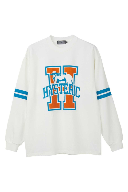 HYSTERIC GLAMOUR ヒステリックグラマー 02241CL02 H COLLAGE Tシャツ WHITE 正規通販 メンズ