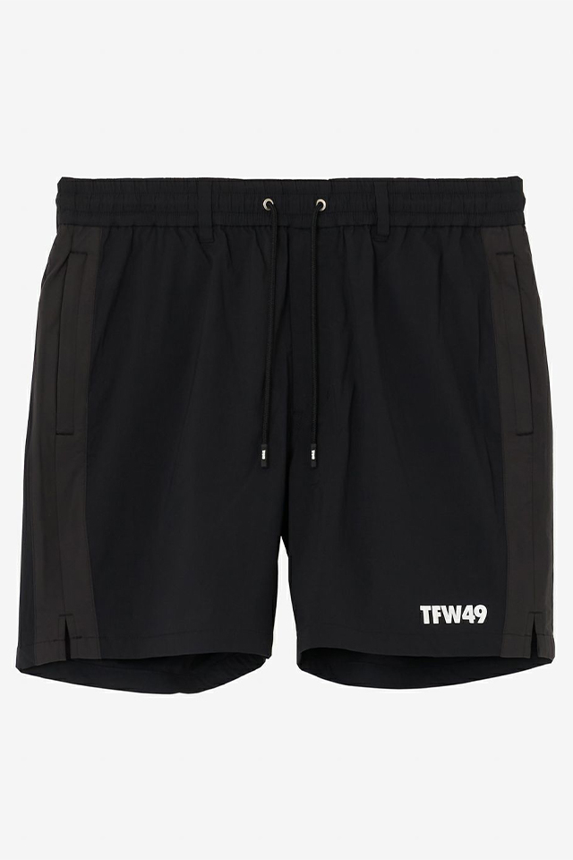TFW49 ティーエフダブリューフォーティーナイン T072410016 2WAY SWIM SHORTS ゴルフショートパンツ BLACK × CHACOAL 正規通販 メンズ ゴルフ