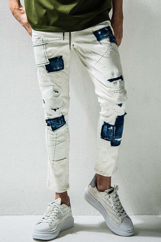 RESOUND CLOTHING  リサウンドクロージング BASIC-ST-020 MICK DENIM JERSEY ミックデニムジャージーンズ WHREMAKE 正規通販 メンズ 2026年2月28日入荷予定