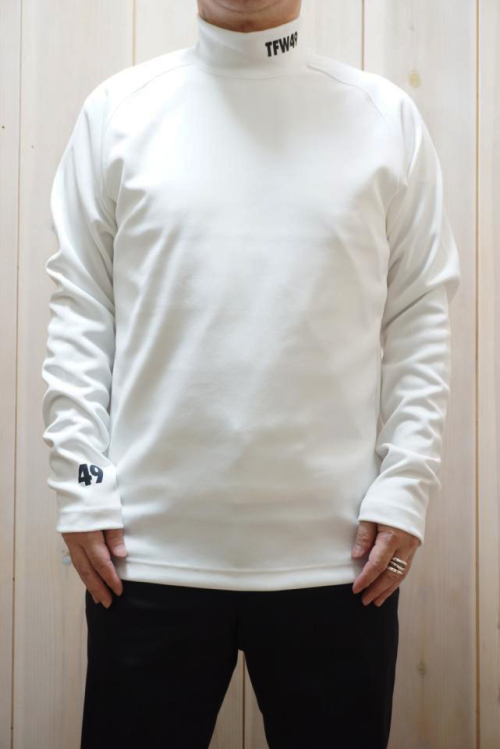 TFW49 ティーエフダブリューフォーティーナイン T102220017 WARM MOCKNECK LS T ウォームモックネックロングスリーブTシャツ WHT × WHT 正規通販 メンズ ゴルフ