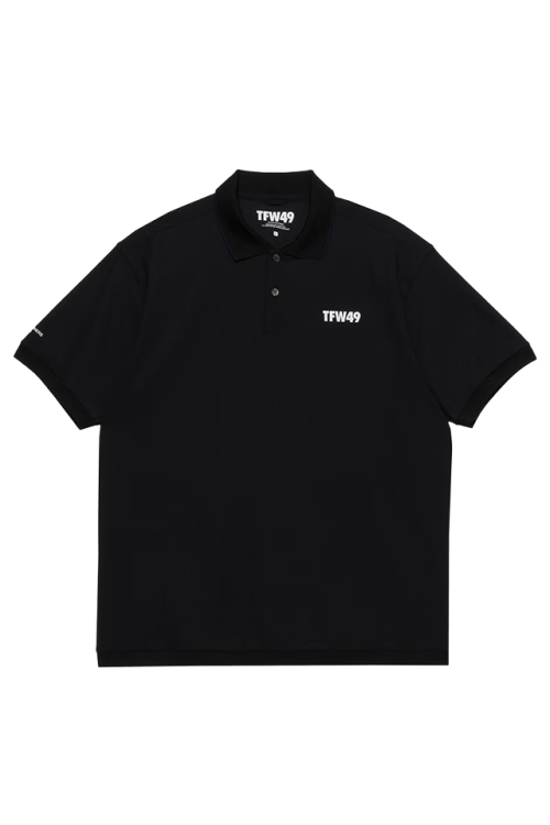 TFW49 ティーエフダブリューフォーティーナイン T102610013 SIGNATURE SS REGULAR POLO ポロシャツ BLACK 正規通販 ゴルフ メンズ